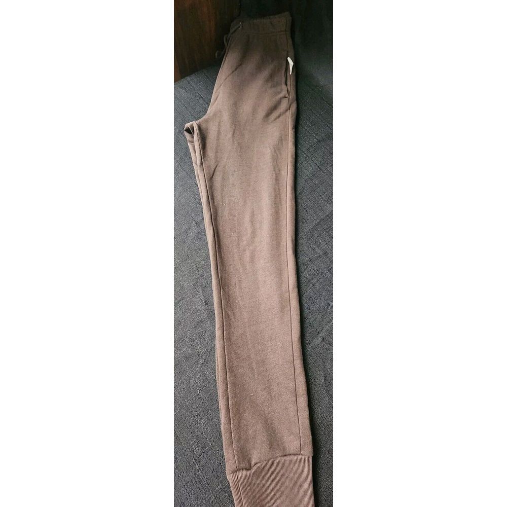 Adidas Women's Brown Slim Long Joggers Size XS Logo Drawstring Lightweight EUC - Picture 10 of 10